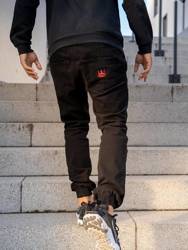 Spodnie Jigga Wear Jogger Crown Crown Deep Black/Red